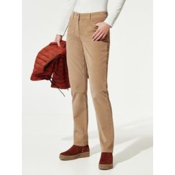 Walbusch Damen Five Pocket Cordhose einfarbig Caramel