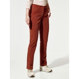 Walbusch Damen Five Pocket Cordhose einfarbig Zimt