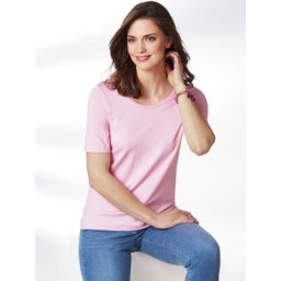 Walbusch Damen Shirts Rosé einfarbig