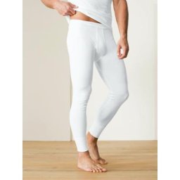 Walbusch Herren Thermo Hose lang 2er Pack einfarbig Weiß