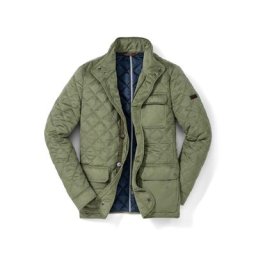 Walbusch Herren Ultraskin Leichtsteppjacke einfarbig Khaki