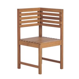 Eckmodul für Eckbank Hellbraun Akazienholz Eckstuhl Ecksessel Landhausstil Outdoor Garten Terrassse Ausstattung Möbel