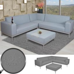 Ecksofa HWC-C47, Sofa Loungesofa Couch, Stoff/Textil Indoor wasserabweisend ~ Variantenangebot