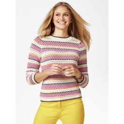 Walbusch Damen Pulli normale Größen Weiß gestreift