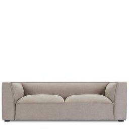 3-Sitzer-Sofa AUSTER - 3-Sitzer-Sofa, Samt in Lafayette Taupe, B220