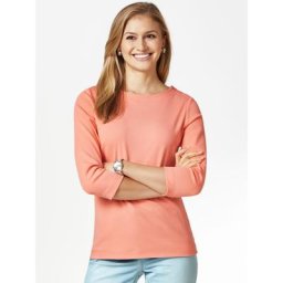 Walbusch Damen Shirt Soft Ripp einfarbig Melone