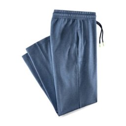 Walbusch Herren Freizeithose lang einfarbig Jeansblau