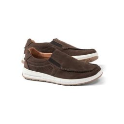 Walbusch Herren Active Air Leder Slipper einfarbig Braun