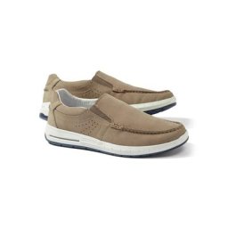 Walbusch Herren Active Air Leder Slipper einfarbig Natur