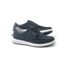 Walbusch Herren Active Air Leder Sneaker einfarbig Blau