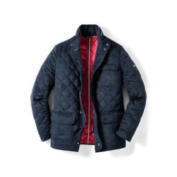Walbusch Herren Ultraskin Leichtstepp Jacke einfarbig Marine