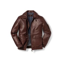 Walbusch Herren Lammnappa Blouson Cockpit einfarbig Braun