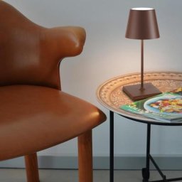 zafferano Poldina Pro Mini Akku LED Tischleuchte mit Dimmer & CCT, LD0320R3,