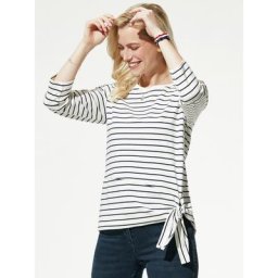 Walbusch Damen Ringel-Shirt normale Größen Weiss gestreift