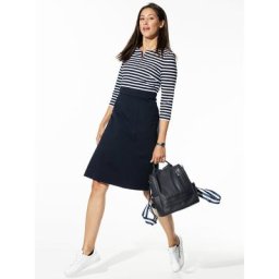 Walbusch Damen Kombikleid Marseille mehrfarbig Marine/Weiß