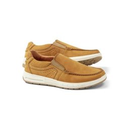 Walbusch Herren Active Air Leder Slipper einfarbig Safran