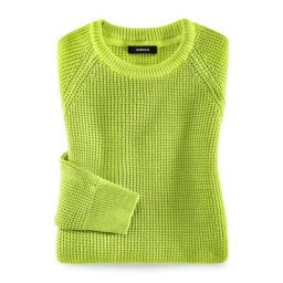 Walbusch Herren Baumwoll Pullover Farbeffekt einfarbig Bambus