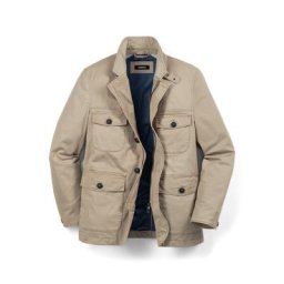 Walbusch Herren Sacco Regular Fit Beige einfarbig