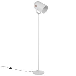 Stehlampe Weiß 156 cm aus Metall Glockenförmig Elegant Modern Retro Stil