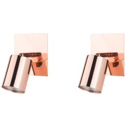 Wandleuchte Kupfer Metall 2er Set verstallbar Industrie Look Moderne Deckenleuchte