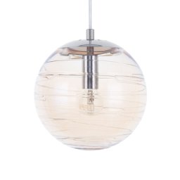 Hängeleuchte Gold und Gelb Glas mit Schirm in Kugelform Moderner Look