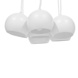 Hängeleuchte Weiß Metall 7-flammig mit Schirmen in Kugelform Minimalistisches Design