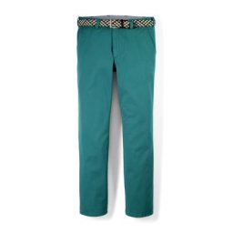 Walbusch Herren Bügelfrei-Chinos Regular Fit Gruen einfarbig elastisch flexibler Bund