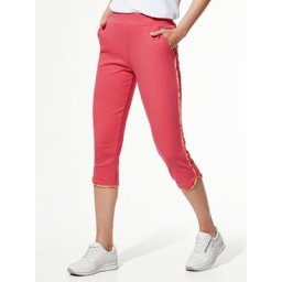 Walbusch Damen Freizeitcapri Mix and Match gemustert Koralle