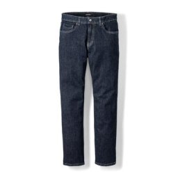 Walbusch Herren Jeans Hose Regular Fit Blau einfarbig elastisch flexibler Bund