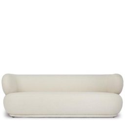 3-Sitzer Sofa GIULIA - 3-Sitzer Sofa, Bouclé Stoff in Ecru, B220