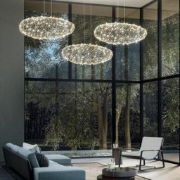 FABAS LUCE Sumter LED Pendelleuchte mit Dimmer, oval, 3693-40-225,