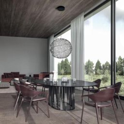 FABAS LUCE Sumter LED Pendelleuchte mit Dimmer, rund, 3693-45-101,