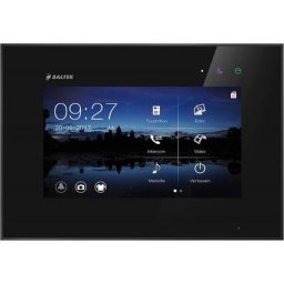 Videostation in schwarz 2-Draht BUS 7 Zoll Monitor Zusatzmonitor für BALTER EVO Video-Türsprechanlage