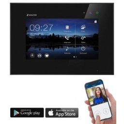 WLAN Videostation in schwarz 2-Draht BUS 7 Zoll Monitor Zusatzmonitor für BALTER EVO Video-Türsprechanlage