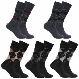 SportSpar.de ""Musterschwiegersohn"" Argyle Socken 5 Paar 6013 TAL