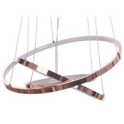 Hängelampe LED Roségold Metall dia. 30 - 50 cm Pendelleuchte für Esszimmer für Schlafzimmer für Wohnzimmer