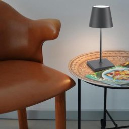 zafferano Poldina Pro Mini Akku LED Tischleuchte mit Dimmer & CCT, LD0320N3,