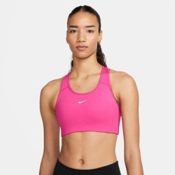 Nike Damen Swoosh Medium Support 1-Piece Pad Sports Bra rot