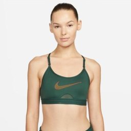 Nike Damen Dri-Fit Indy Light-Support Padded Graphic Sports Bra grün