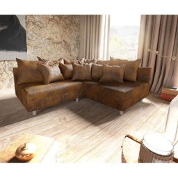 DELIFE Ecksofa Clovis Braun Antik Optik Ottomane Rechts Modulsofa, Design Ecksofas, Couch Loft, Modulsofa, modular