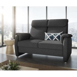 DELIFE 2-Sitzer Gabin 160 x 100 cm Flachgewebe Anthrazit, 2 Sitzer