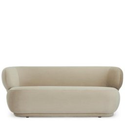 2-Sitzer-Sofa GIULIA - 2-Sitzer-Sofa, Samt in Macadamia Taupe, B170