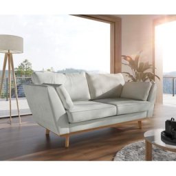 DELIFE Sofa Mena Flachgewebe Mint 180x90 cm 2-Sitzer, 2 & 3 Sitzer
