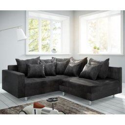 DELIFE Ecksofa Clovis Anthrazit Antik Optik modular Armlehne Ottomane Links, Design Ecksofas, Couch Loft, Modulsofa, modular