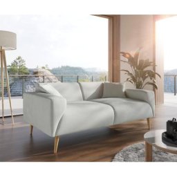 DELIFE Sofa Svea Flachgewebe Mint 190x90 cm 2-Sitzer, 2 & 3 Sitzer