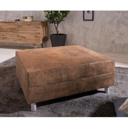 DELIFE Hocker Clovis B98 x T83 Braun Modul Antik Optik, Design Hocker, Couch Loft, Modulsofa, modular
