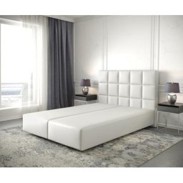DELIFE Boxspringgestell Dream-Fine 140x200 cm Kunstleder Weiß, Bettgestelle