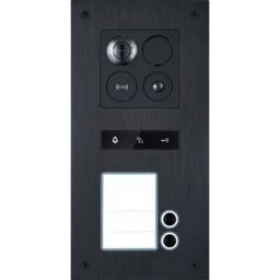 BALTER ERA RFID Unterputz-Türstation für 2 Familienhaus mit Smartphone App und Bewegungsmelder-Funktion (RFID Schlüssel: 10 / Türstation Farbe : Silber)