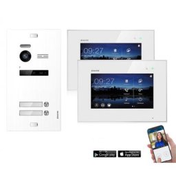 WIFI Video Türsprechanlage BALTER EVO in Weiß für 2 Teilnehmer