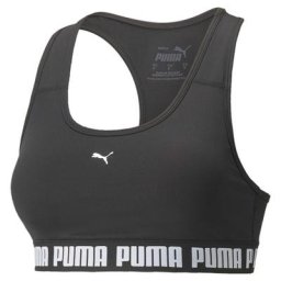 Puma Damen Mid Impact Puma Strong Bra PM schwarz